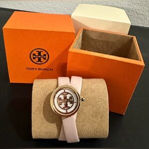 NWT TBW4030 Reva Double Wrap Leather Strap Watch Nude / Soft Pink